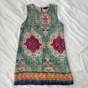Boho mini chiffon dress